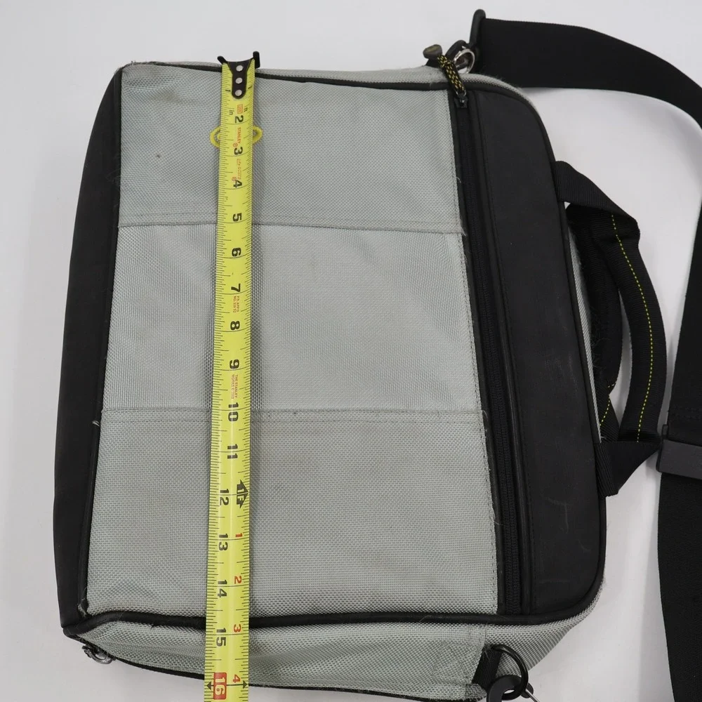 Timbuk2 Laptop Messenger Bag Mens OS Grey Black Ballistic Nylon Commuter Bag